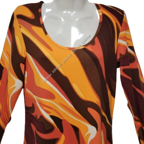 Colorful Long Sleeve Viscose  Tunic Dress  Size XS  Size S - NWOT - Picture 4 of 15